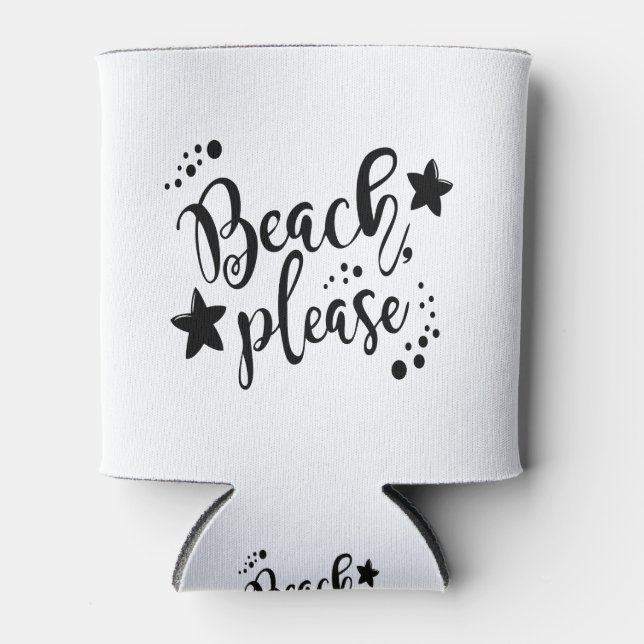 Beach Please Can Cooler (Front)