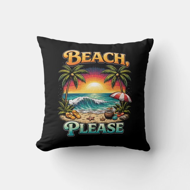 Beach, Please Cushion (Front)