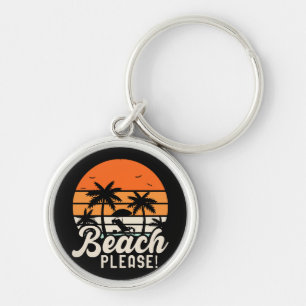 Beach Please Key Ring