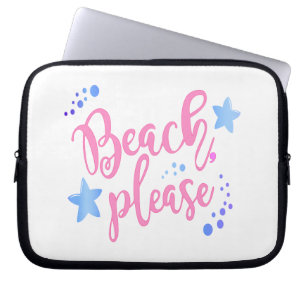 beach please laptop sleeve