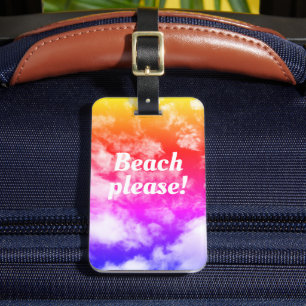 Beach please - luggage tag