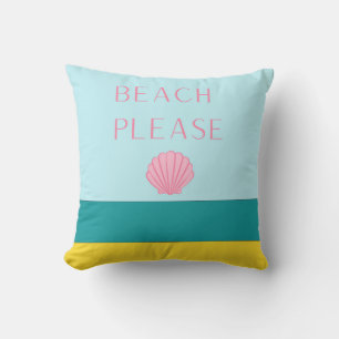 Beach Please Minimalist Cushion