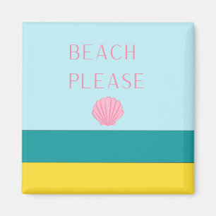 Beach Please Minimalist Door Decoration Magnet