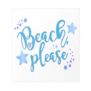 Beach Please Notepad