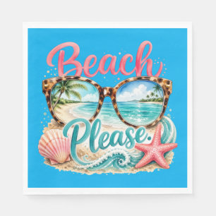 "Beach Please" Paper Napkin
