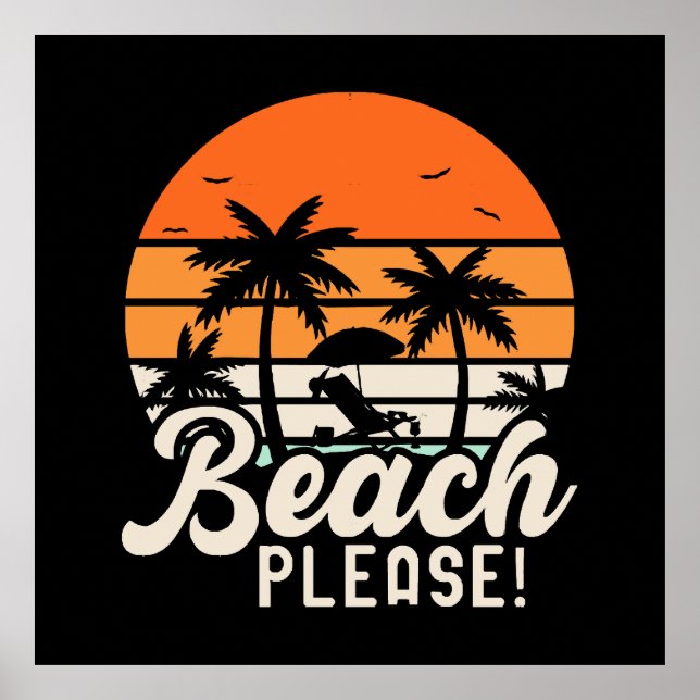 Beach Please Poster (Front)