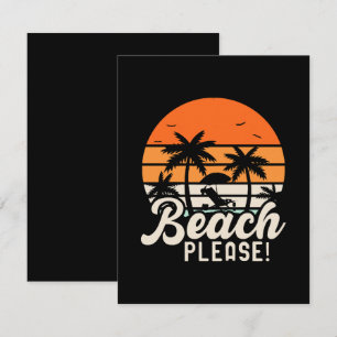 Beach Please RSVP Card