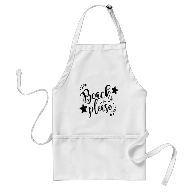 Beach Please Standard Apron (Front)
