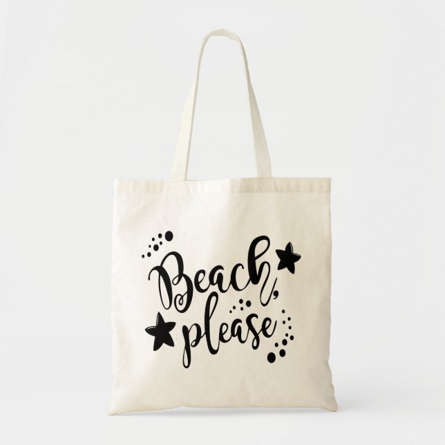 Beach Please Tote Bag (Front)