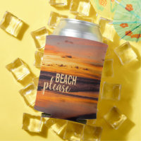 Beach Please Tropical Orange Yellow Sunset