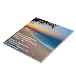 Beach Poem Ceramic Tile