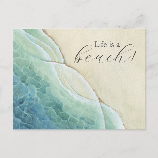 Beach Postcard Summer Invitation (Front)