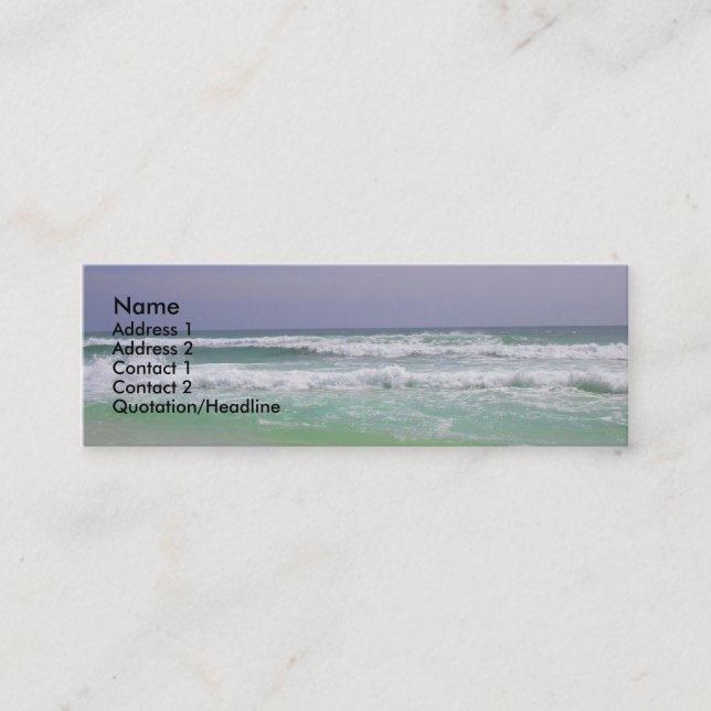 Beach Profile Card (Front)