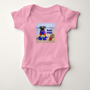 Beach Puggy Baby Bodysuit