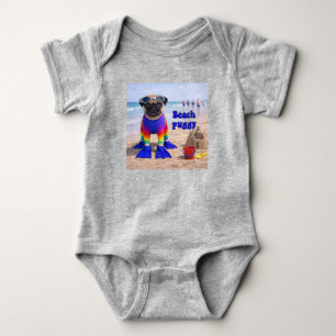 Beach Puggy Baby Bodysuit