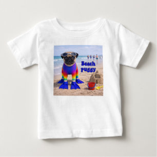 Beach Puggy Baby T-Shirt