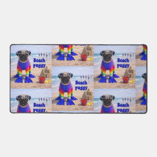 Beach Puggy Desk Mat