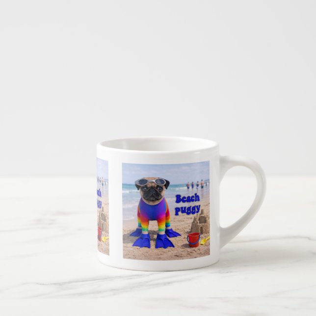Beach Puggy Espresso Cup (Right)