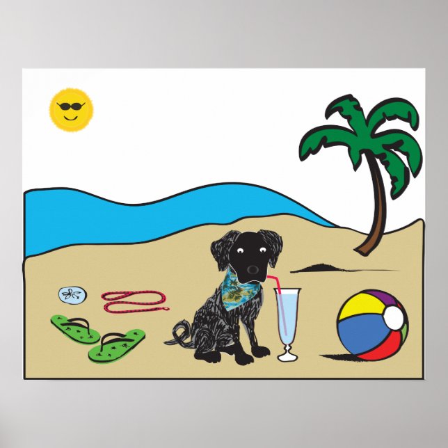 Beach Pup Poster (Front)