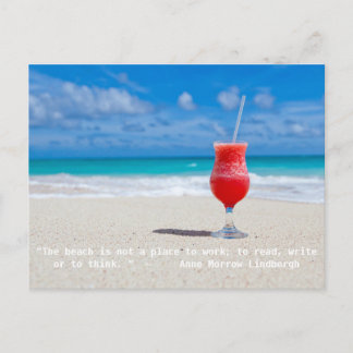 Beach Quote Postcard