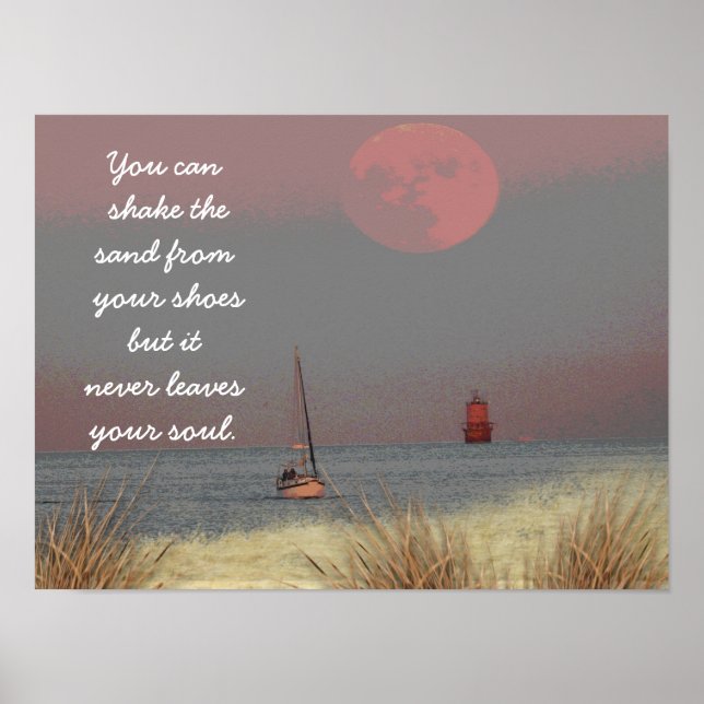 Beach Quote -- Shake the Sand -- poster art (Front)