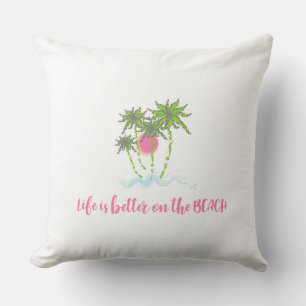 Beach Quote Tropical  Summer Unique Cool Cushion
