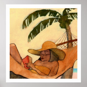 Beach Reading print