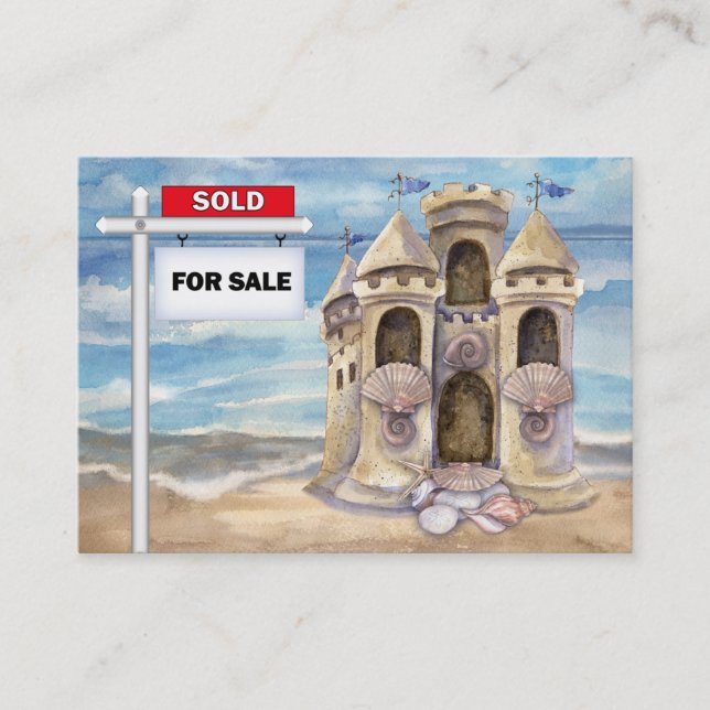 Beach Real Estate Business Card - SRF (Front)
