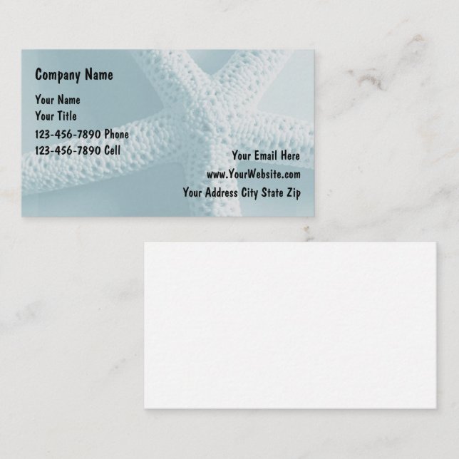 Beach Realty Business Cards (Front/Back)