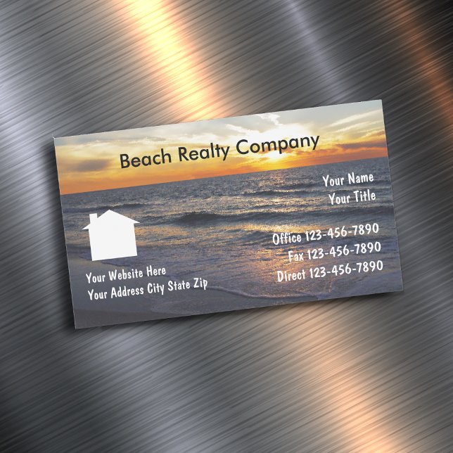 Beach Realty Business Magnets (Creator Uploaded)