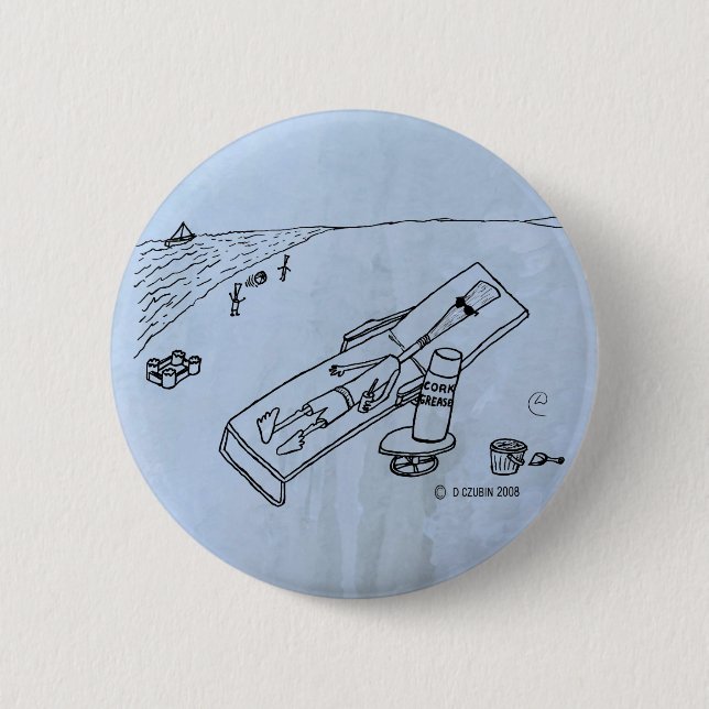 Beach Reed 6 Cm Round Badge (Front)