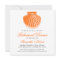 Beach Rehearsal Dinner Scallop Shell Orange