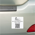 Beach rental Home STR QR Code Vacation Car Magnet