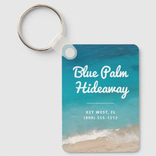 Beach Rental Retro Mod Custom Key Ring