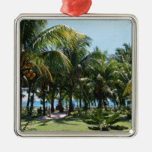 Beach resort metal tree decoration
