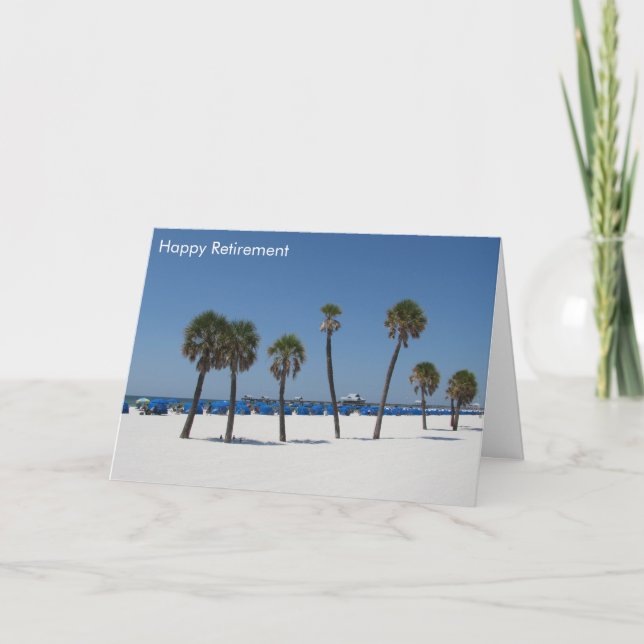 beach retirement card (Front)