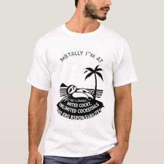 Beach Retro T-Shirt | Sloth & Sunset Design