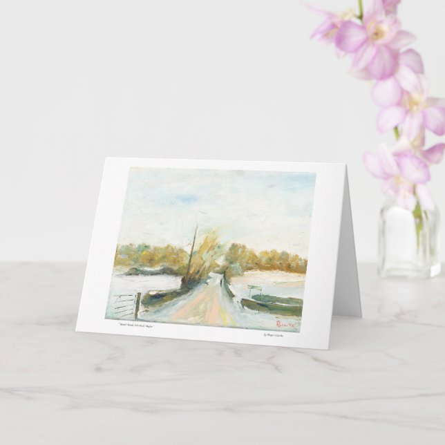 Beach Road, Llantwit Major Card (Orchid)