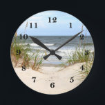 Beach Round Clock<br><div class="desc">Beach</div>