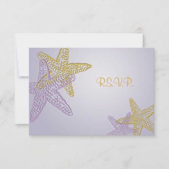 Beach RSVP Invitations require 5x7 invitations (Front)