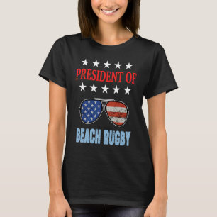 Beach Rugby Accessories  USA Flag Beach Saying T-Shirt