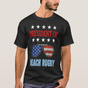 Beach Rugby Accessories  USA Flag Beach Saying T-Shirt
