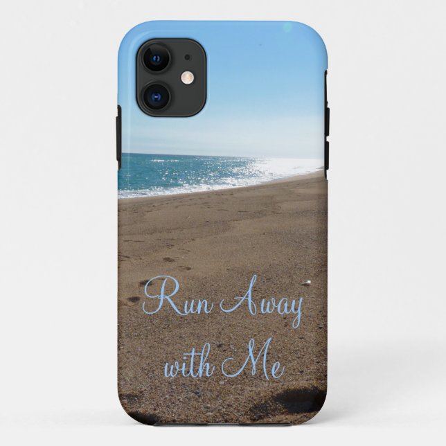 Beach Run Away with Me Quote Case-Mate iPhone Case (Back)