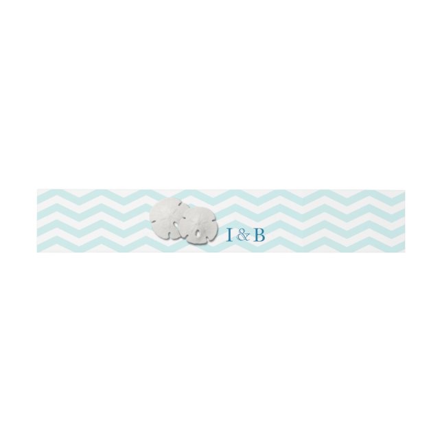 Beach Sand Dollars Belly Band Invitation Belly Band (Flat)