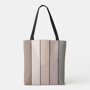 Beach Sand Earth Tone Color Stripes On Watercolor Tote Bag