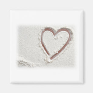 Beach Sand Heart Magnet