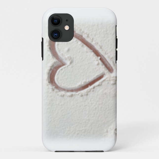 Beach Sand Heart Valentine Case-Mate iPhone Case (Back)