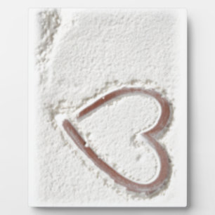 Beach Sand Heart Valentine Plaque