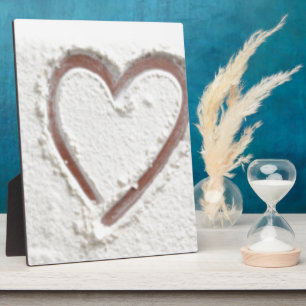 Beach Sand Heart Valentine Plaque