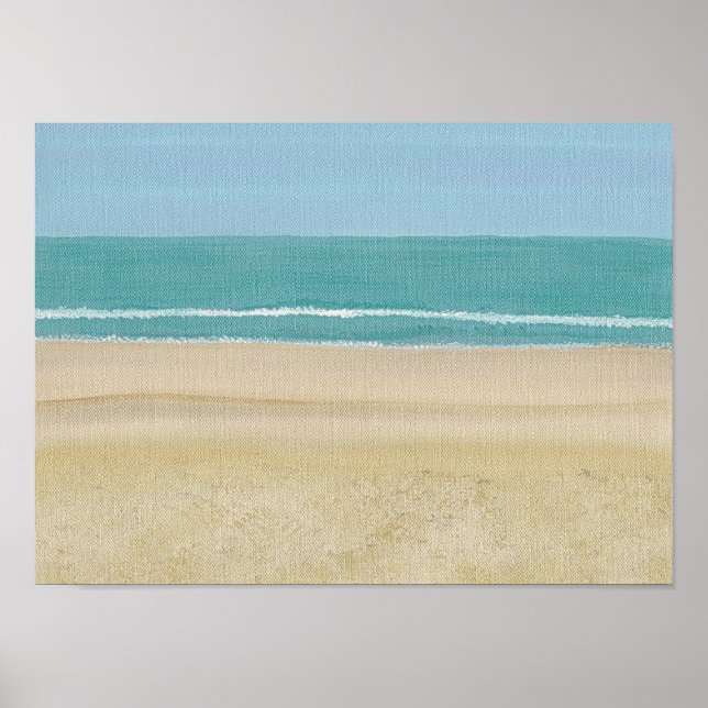 Beach Sand Ocean Scene on Posters (Front)